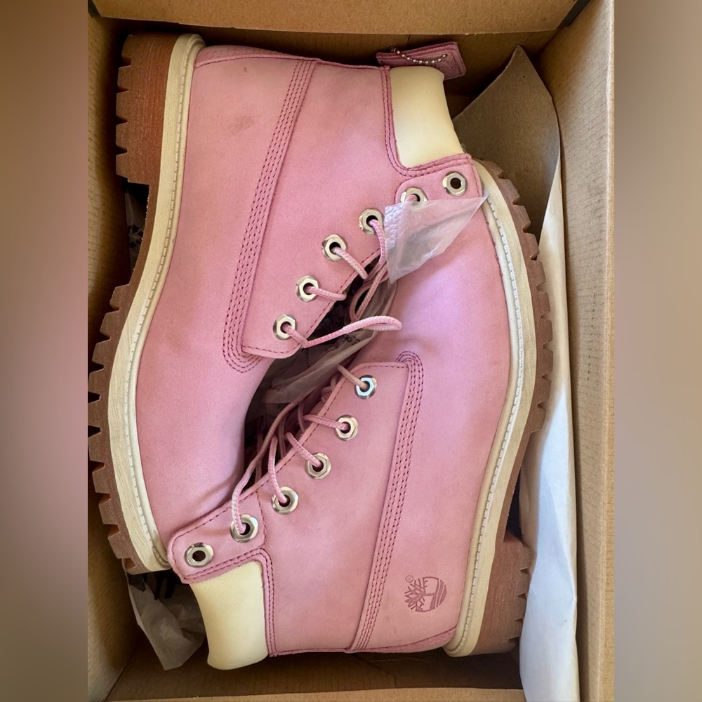 Pink Timberland Boots